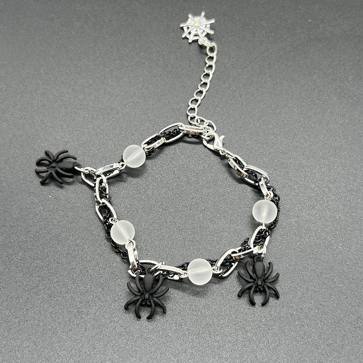 White Dice Hip Hop Butterfly Five-pointed Bracelets