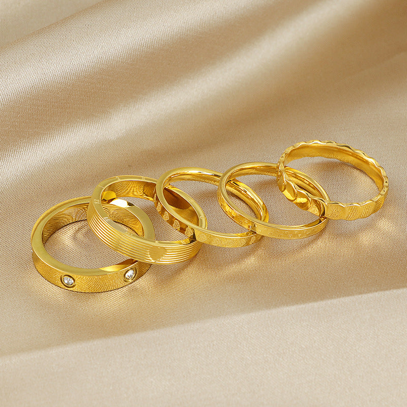 Design Light Luxury Cold High Sense Rings