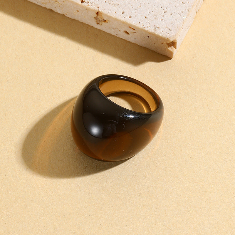Classy Glamorous Fashion Lady Resin Style Rings