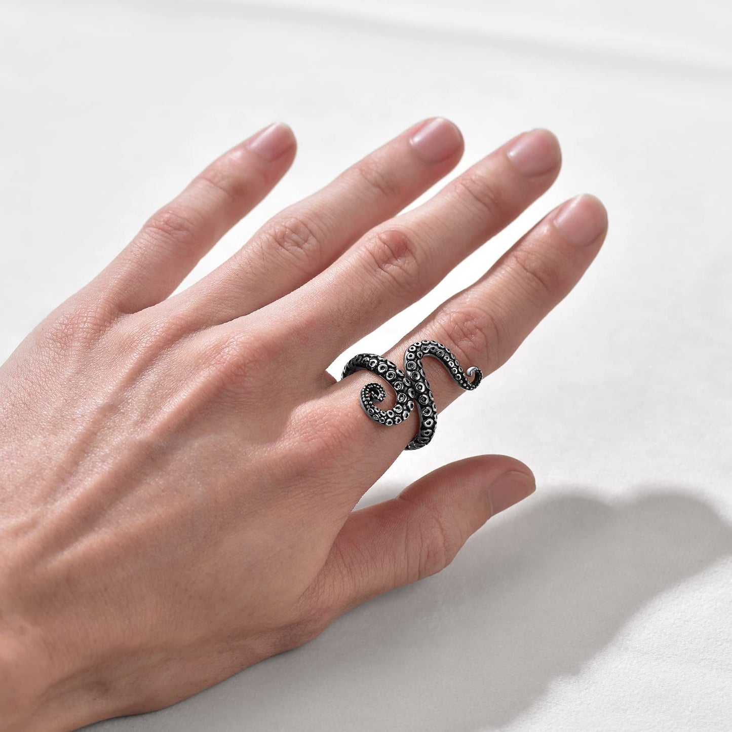 Retro Personalized Octopus Punk Trendy Distressed Rings