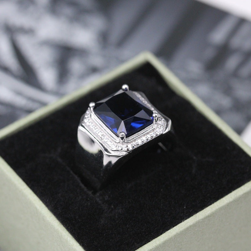 Men's Power Style Personalized Fashion Ornament Sier Rings