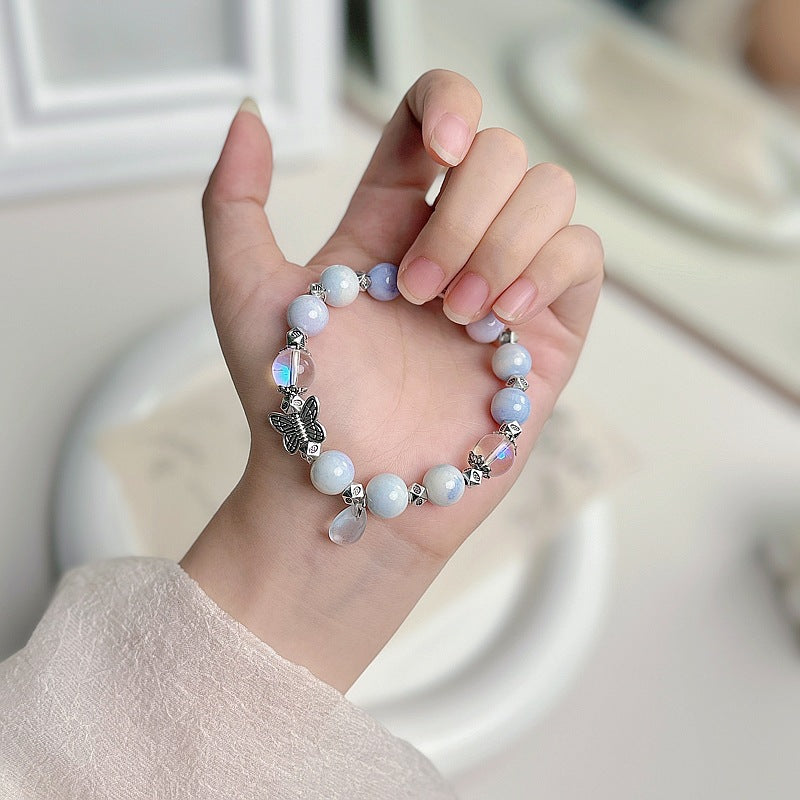 Women's Glass Plate Play Amusement Article Artistic Bracelets