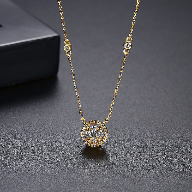 Korean Style Niche Round Female Clavicle Necklaces