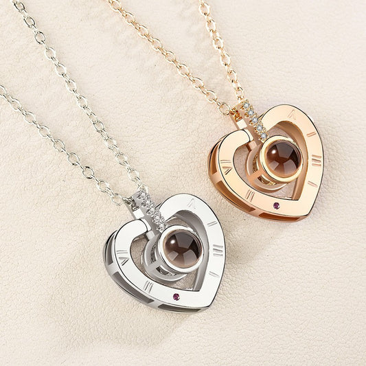 Pure Copper Titanium Steel Chain Love Necklaces