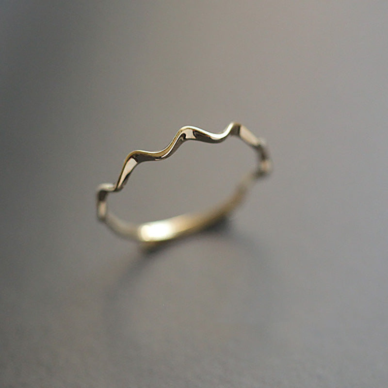 Women's Sier Korean Simple Opening Affordable Luxury Rings