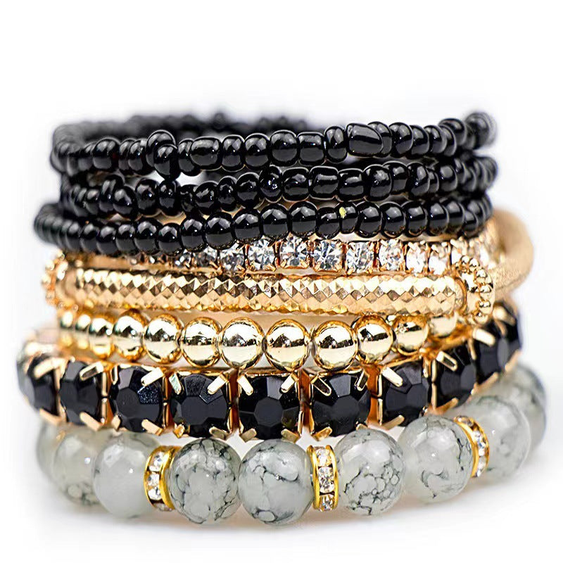 Bohemian Trend Creative Jewelry Micro Glass Bracelets