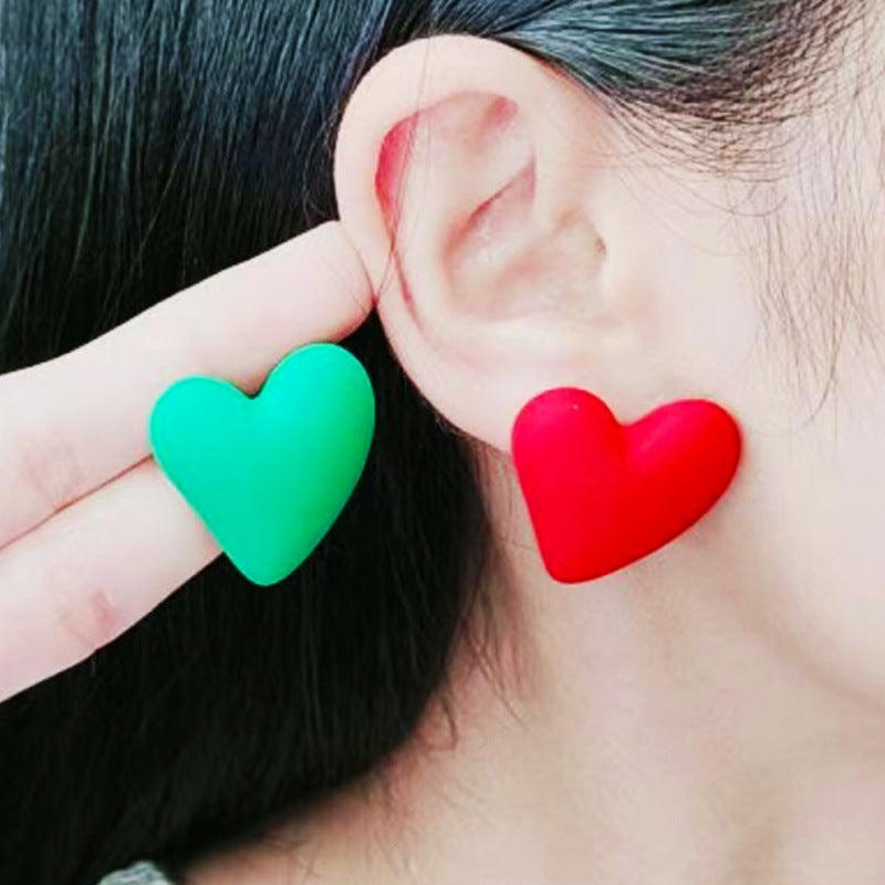 Women's Story Yellow Heart Shaped Valentine's Day Earrings