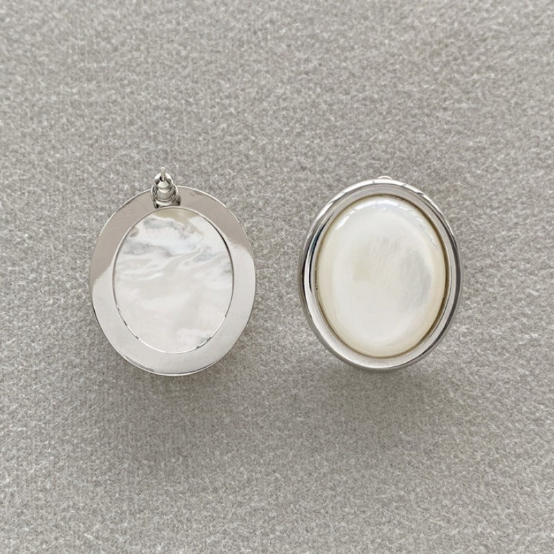 Dong White Shell Black Agate Choker Female Collar
