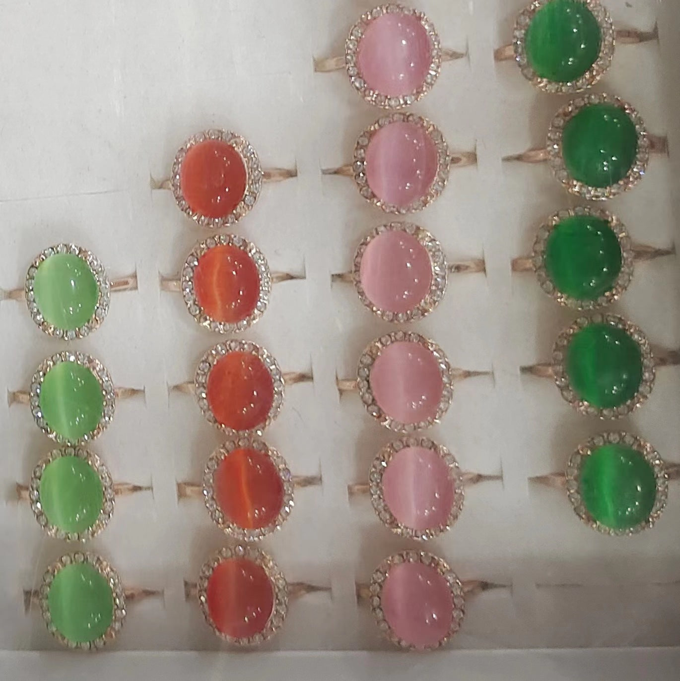 Jewelry Colored Gems Female Imitation Opal Rings