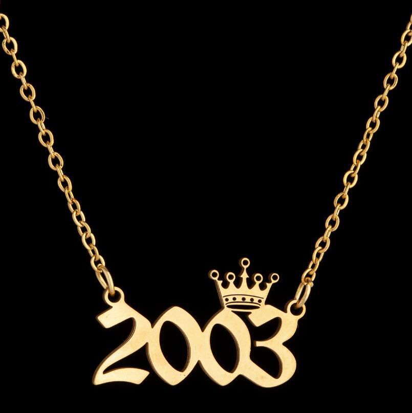 Women's Wind Lucky Digital Angel Clavicle Chain Necklaces