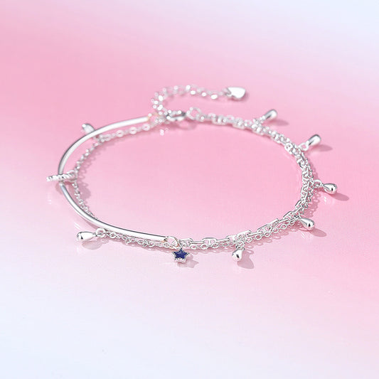 Sterling Sier Female Design Half Hand Bracelets