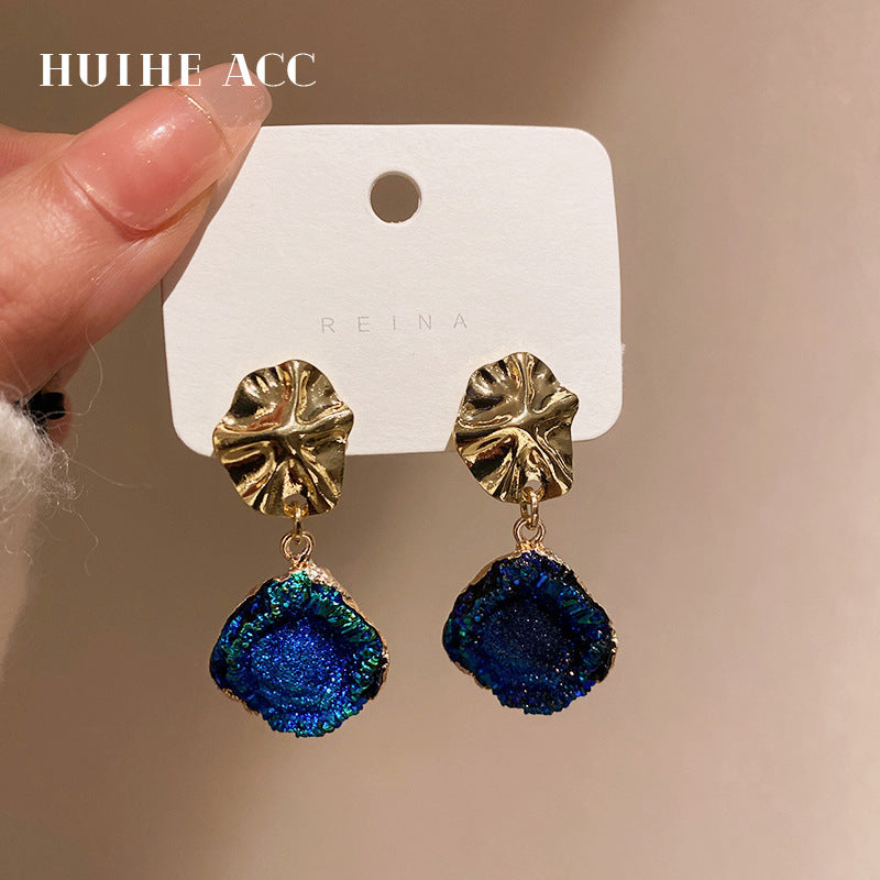 Needle Geometric Irregular Personality Trendy Style Retro Earrings