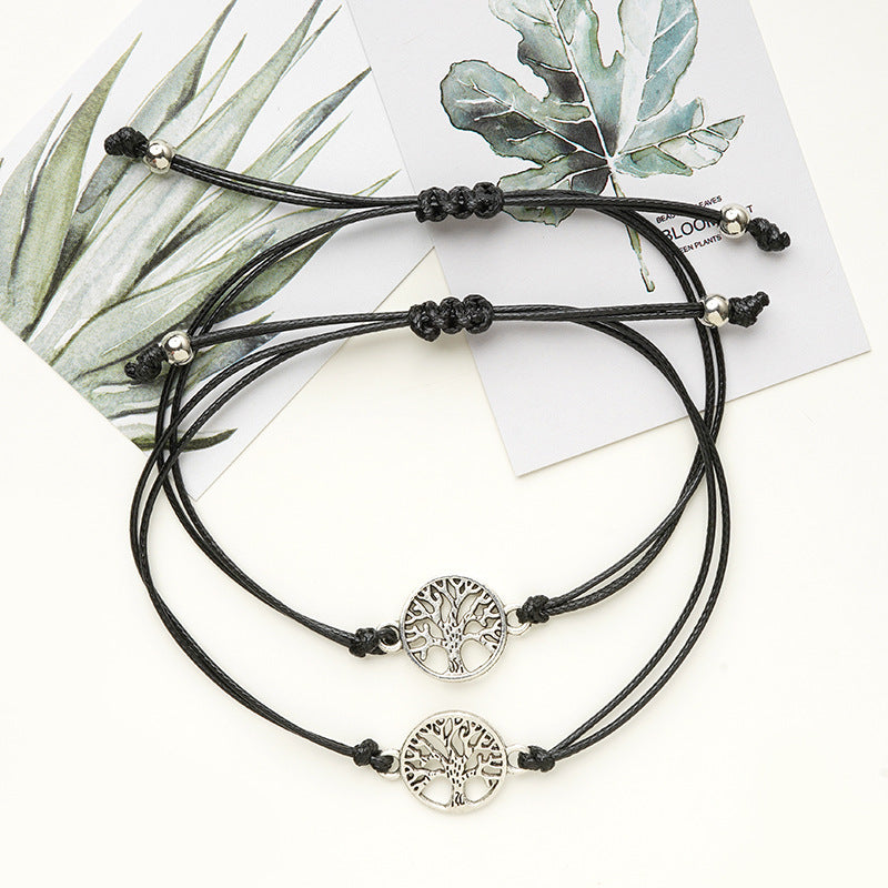 Ornament Card Simple Alloy Hollow Lucky Bracelets