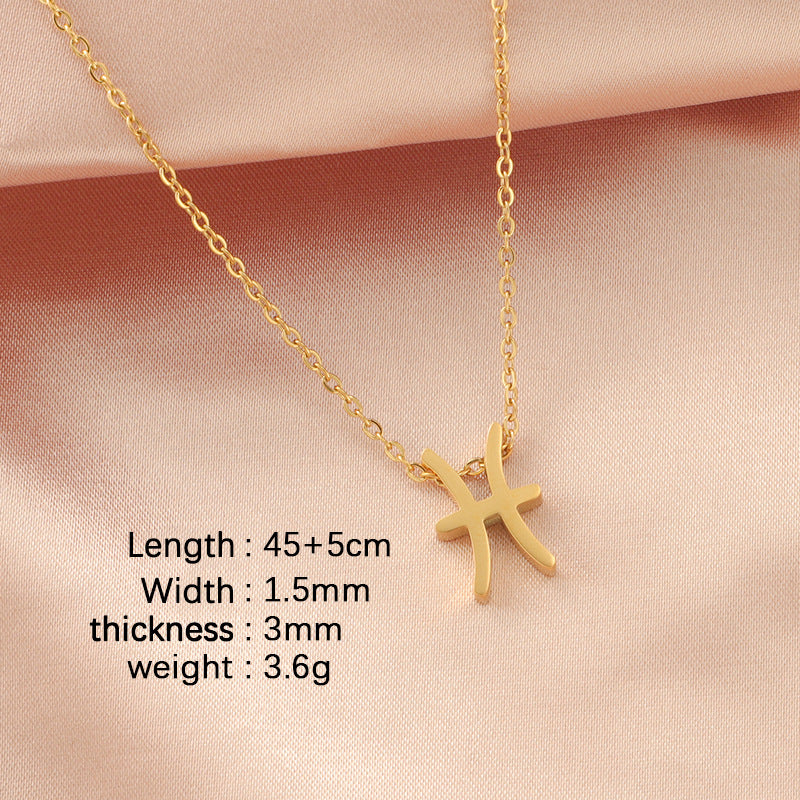 Twee Constellations Constellation Clavicle Chain Card Necklaces