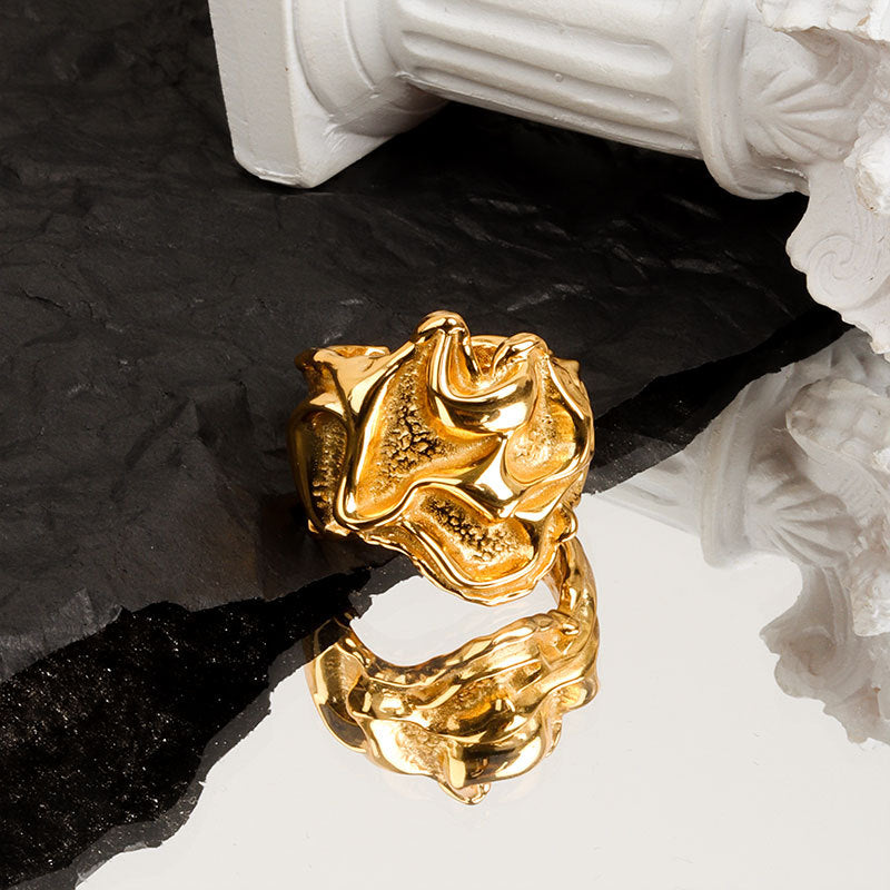 Fashionable Female Exaggerated Pleated Irregular Concave Niche Exquisite Bracelets