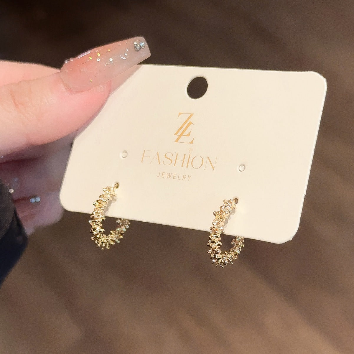 Sier Temperament French Style Special Interest Light Earrings