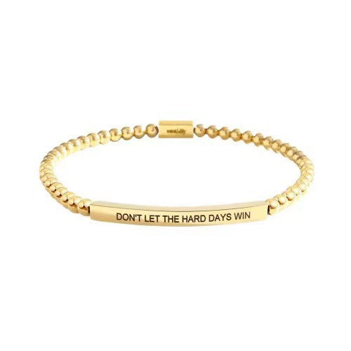 Elbow Laser Sculpture String Beads Chain Bracelet