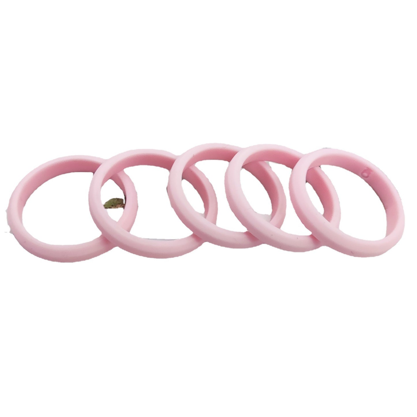 Women's Wide Beveled Silica Gel Folding Sports Rings