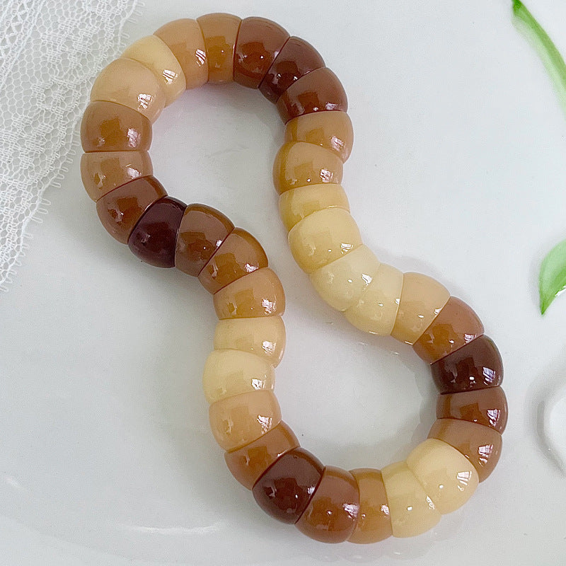 Sweet Pear Bodhi Root Pork Intestine Pliable Temperament Hand Toy Bracelet