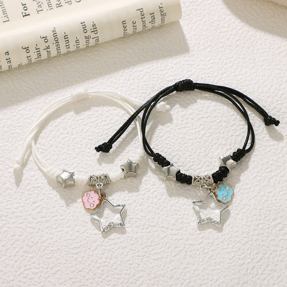 Women's & Men's Woven Couple Pair Female Friends Sisters Bracelets
