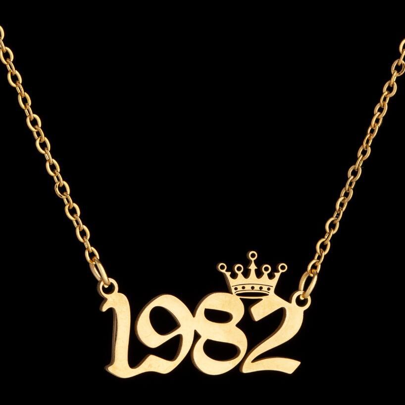 Women's Wind Lucky Digital Angel Clavicle Chain Necklaces
