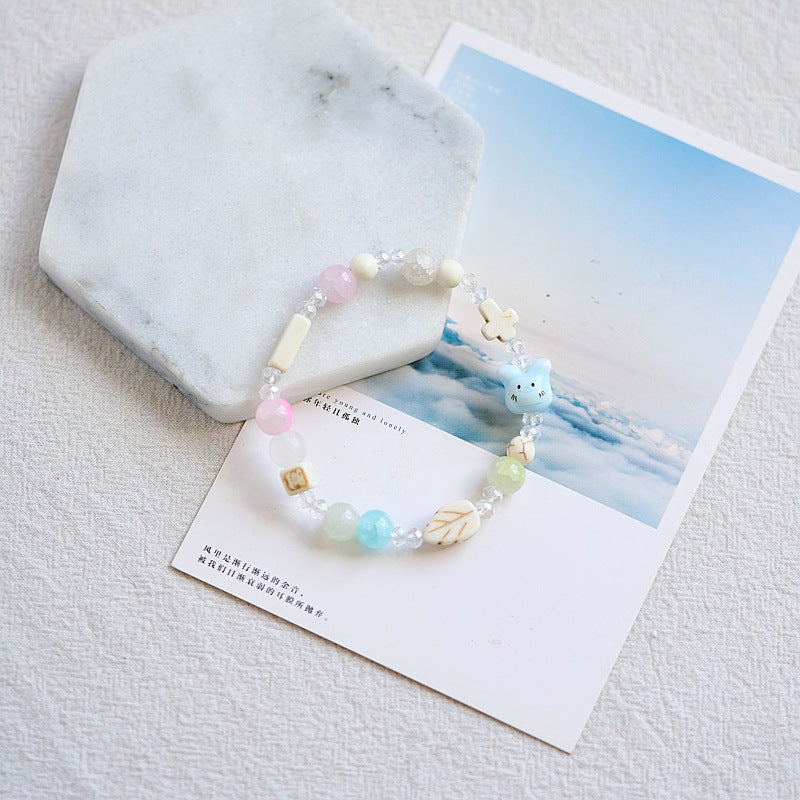 Women's & Men's Ceramic Weaving Ethnic Style Versatile High Bracelets