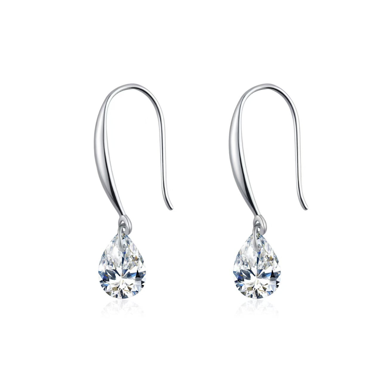 Minimalist Affordable Luxury Style Water Drop Zircon Fashion Beautiful Ear Earrings