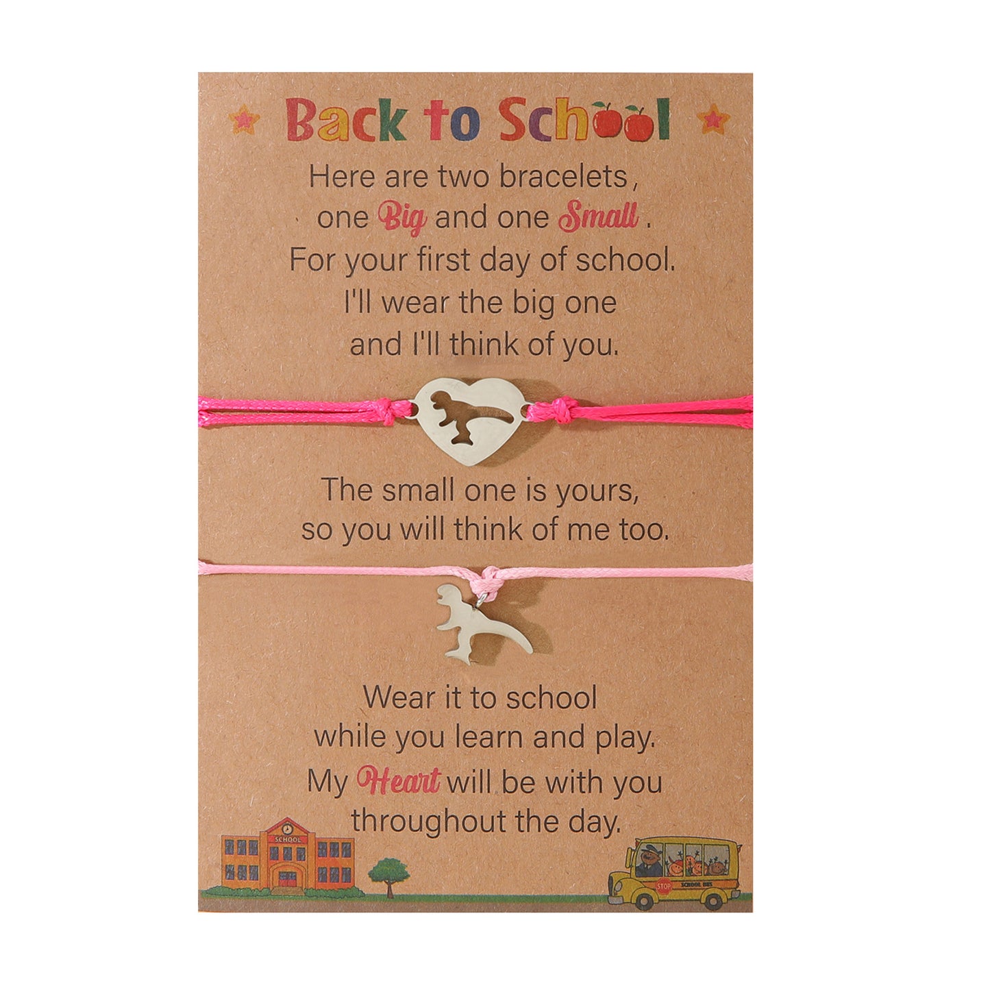To School Creative Stainless Steel Little Bracelets