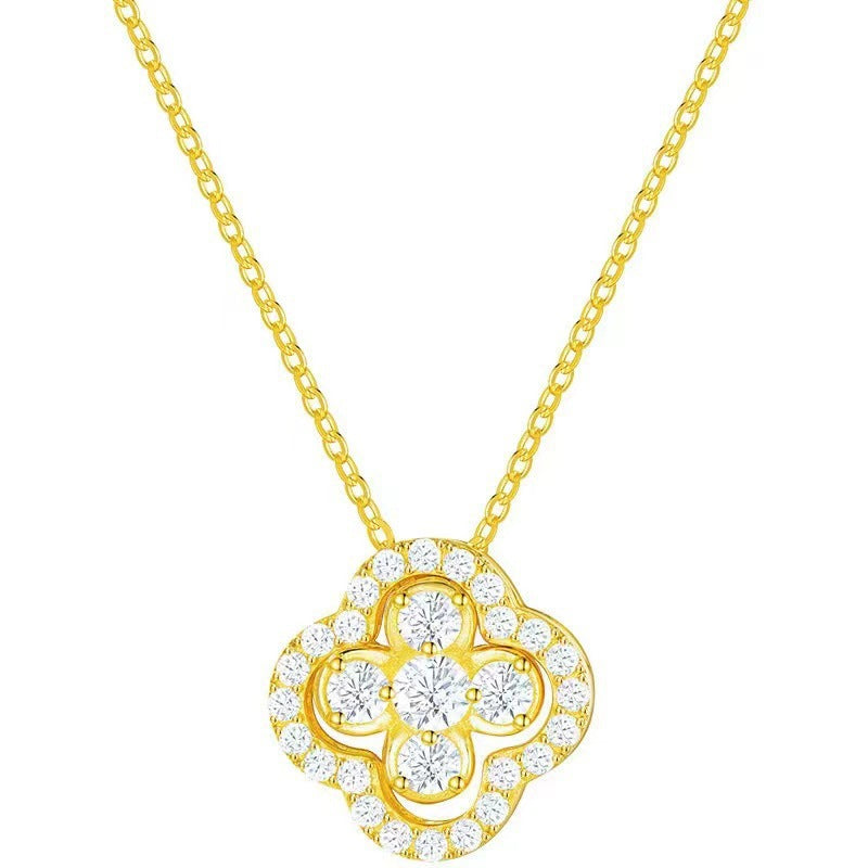 Lucky Four-leaf Clover Detachable Female Smart Necklaces