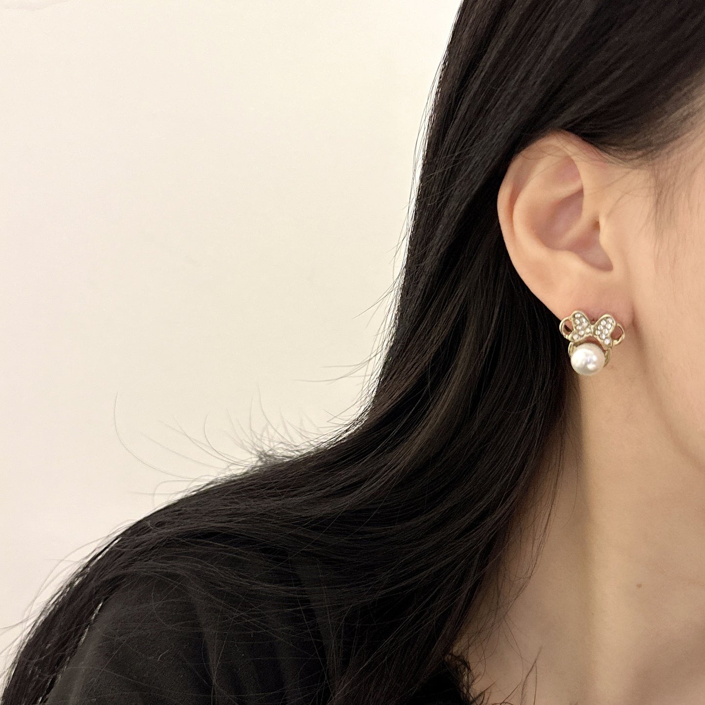 Women's Needle Light Luxury Bow Mickey Mouse Cute Earrings