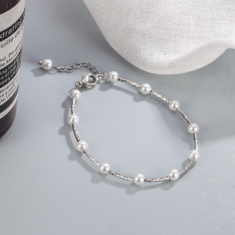 Women's Sky Small Pearl High-grade Minimalist Design Bracelets