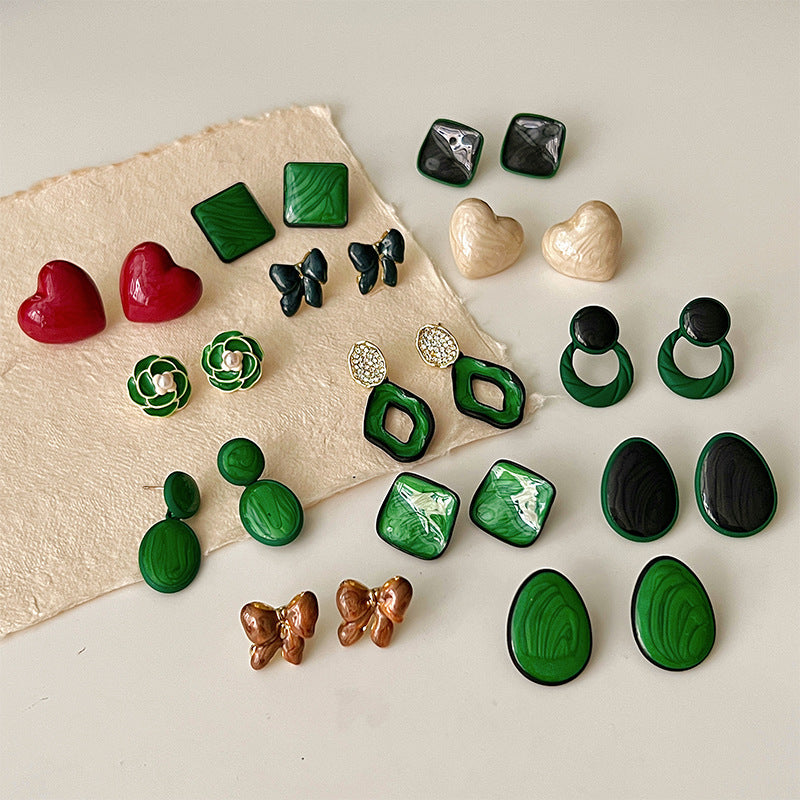 Women's Mori Style French Retro Camellia For Design Earrings