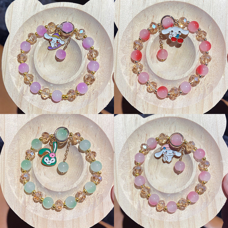 Cartoon String Beads Crystal Gift Box Bracelets