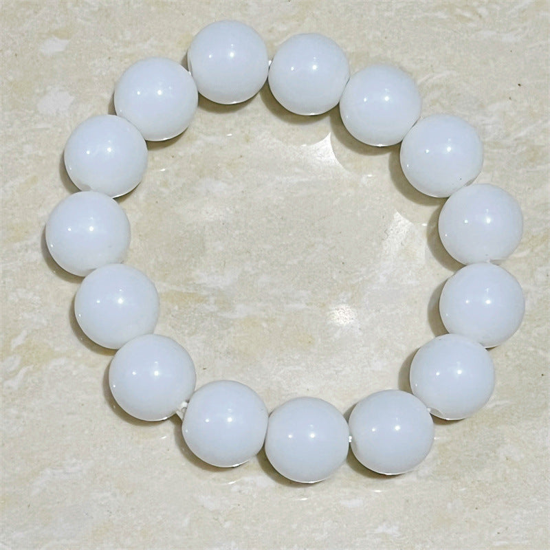 Transparent Pink White Jade Pliable Temperament Bracelets