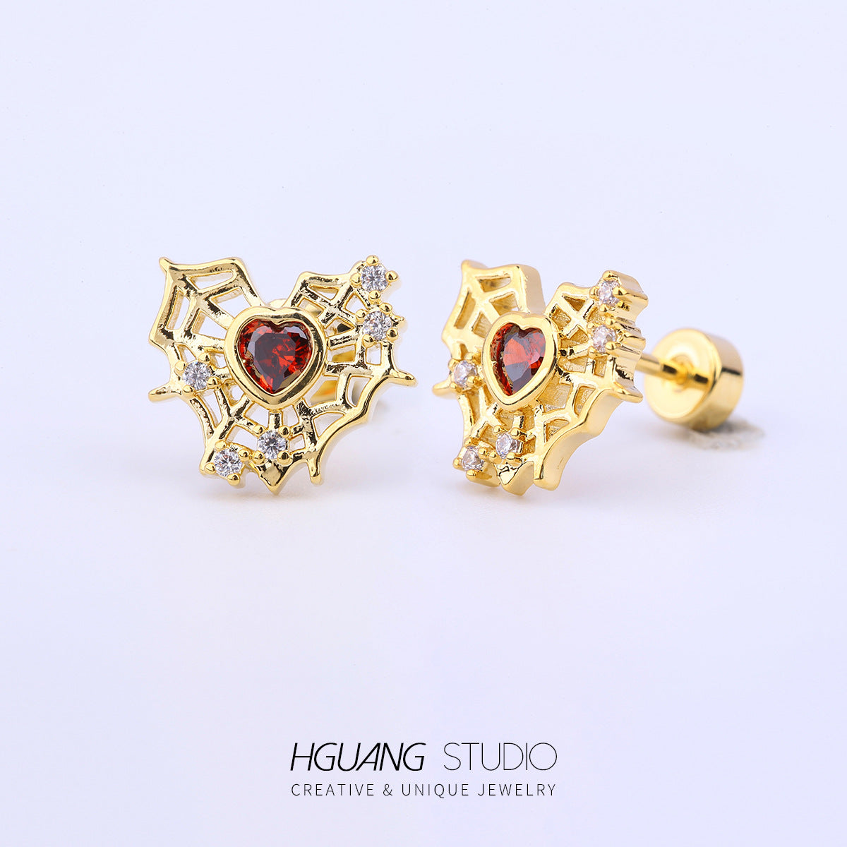 Titanium Steel Gold Plated Ear Bone Earrings