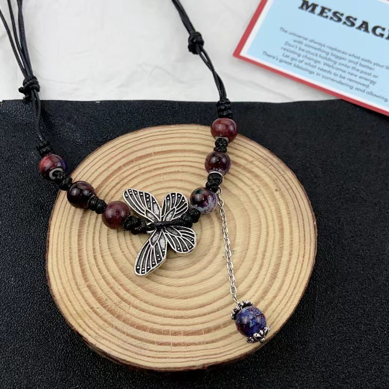 Women's Ceramic Beaded Retro Ethnic Style Long Necklaces