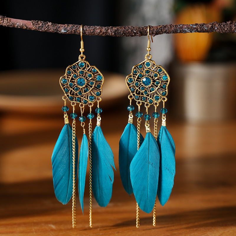 Versatile Innovative Feather Your Daisy Ornament Earrings