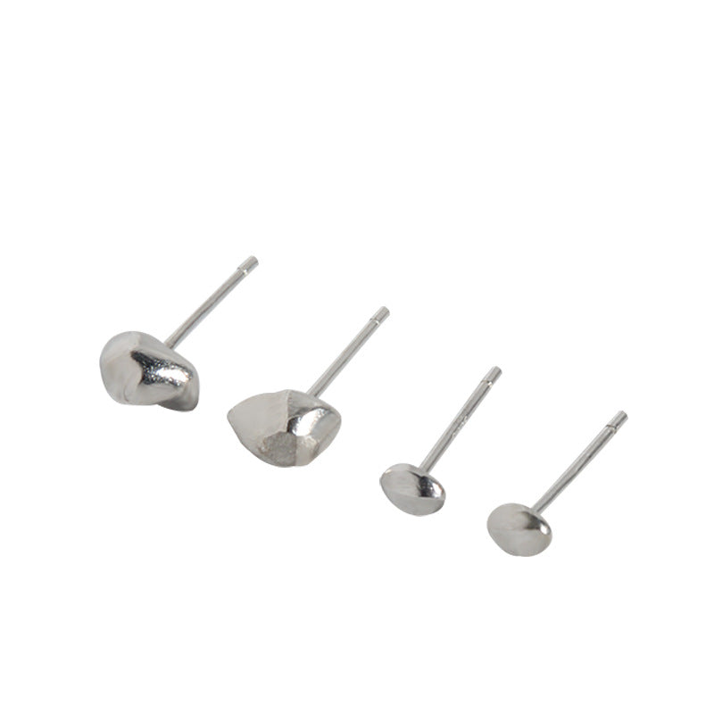 Women's Korean Style Niche Design Cold Minimalist Texture Reshaped Stone Earrings