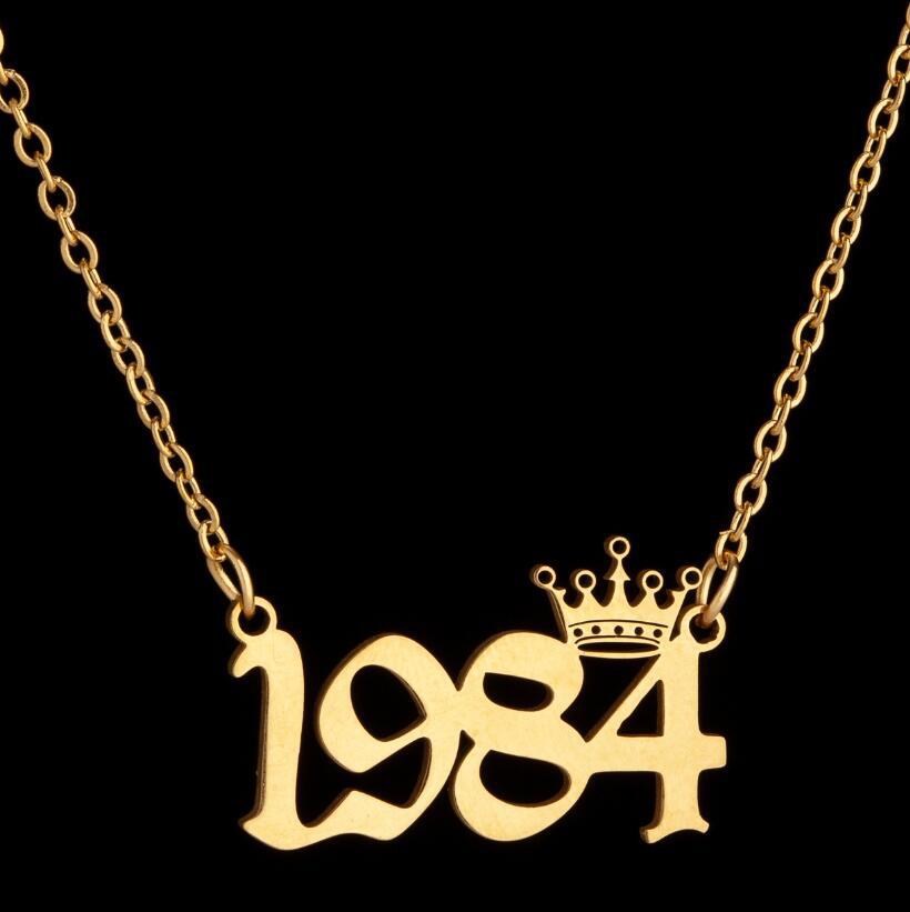 Women's Wind Lucky Digital Angel Clavicle Chain Necklaces