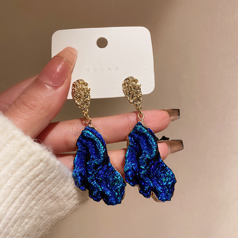 Needle Geometric Irregular Personality Trendy Style Retro Earrings