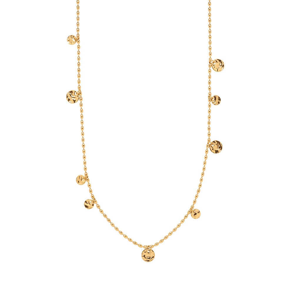 Sweater Chain Titanium Steel Sier Whale Necklaces