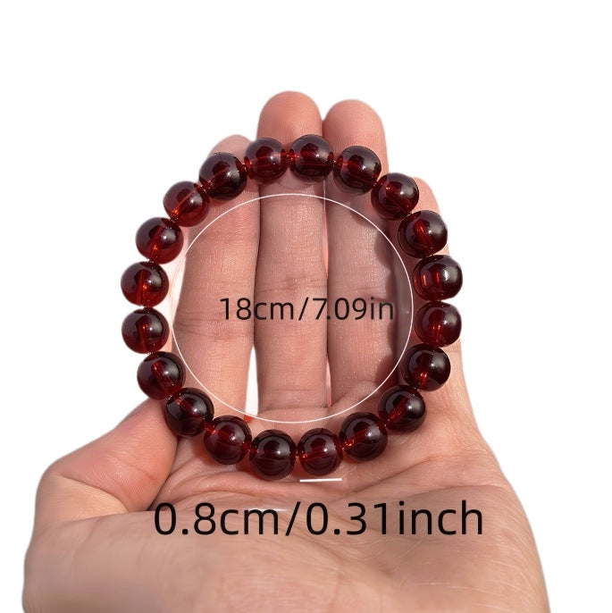 Garnet Simple Couple Gilt Small Gift Lucky Beads National Bracelet