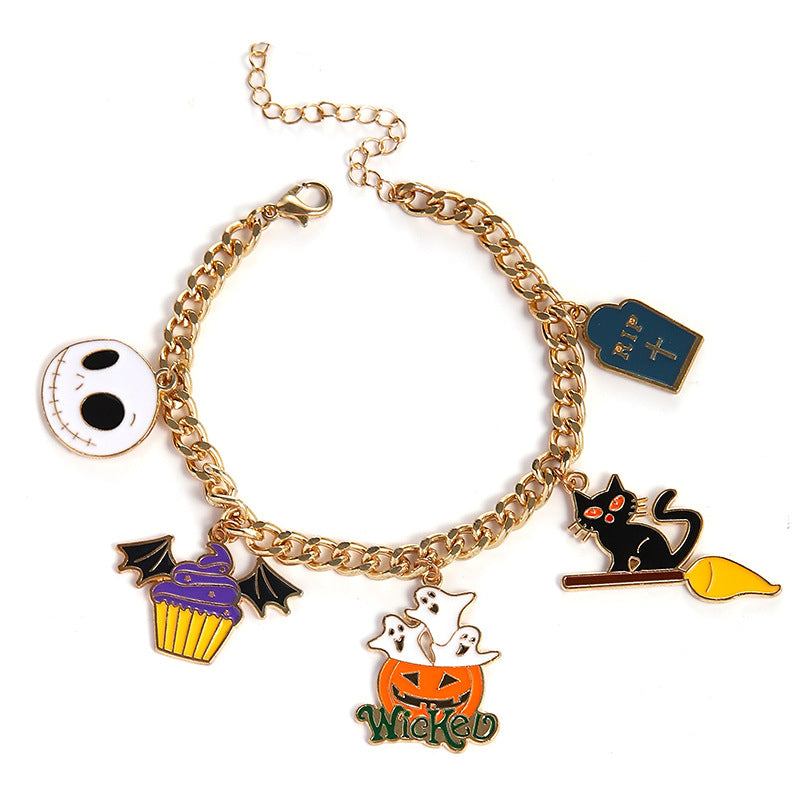 Oil Dripping Pumpkin Head Ghost Festival Bracelets