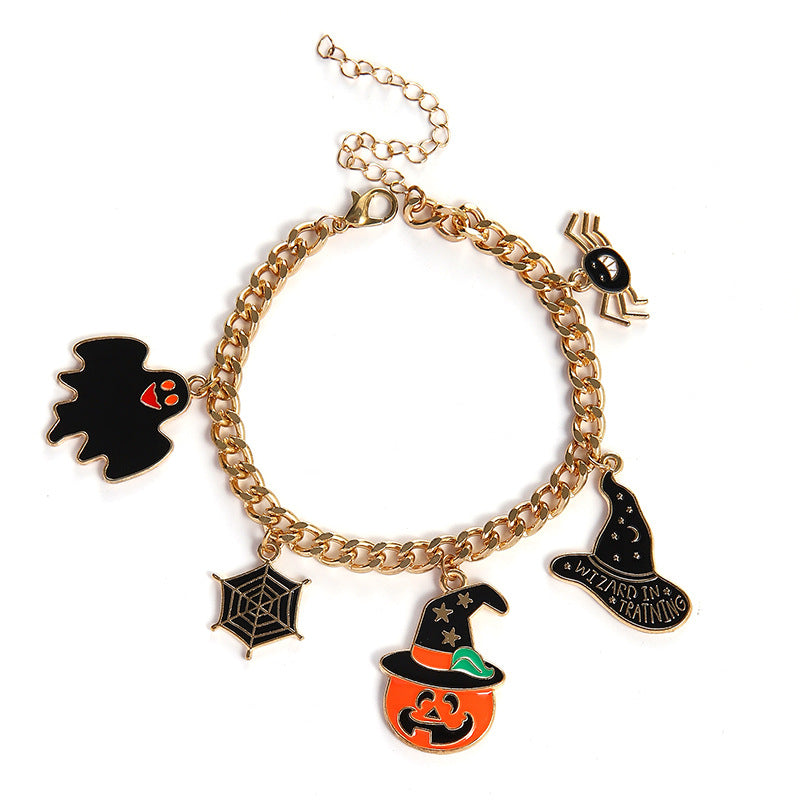 Oil Dripping Pumpkin Head Ghost Festival Bracelets