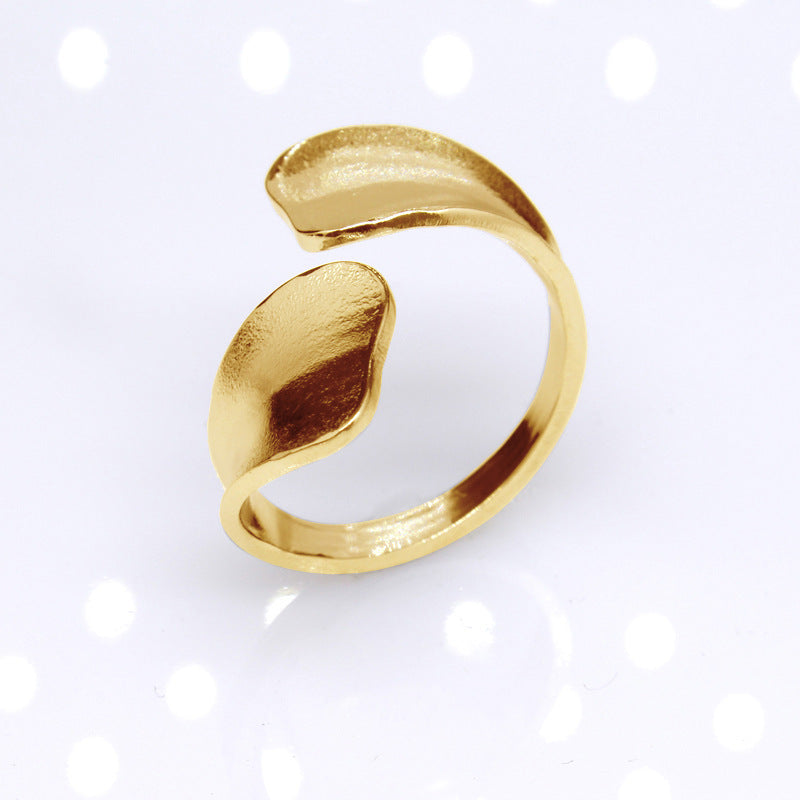 Women's & Men's Open Ornament Shaped Adjustable Stainless Steel Rings