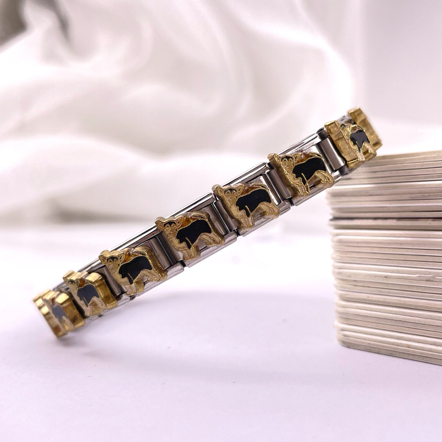 Italian Style Module Series Puppy Modeling Bracelets