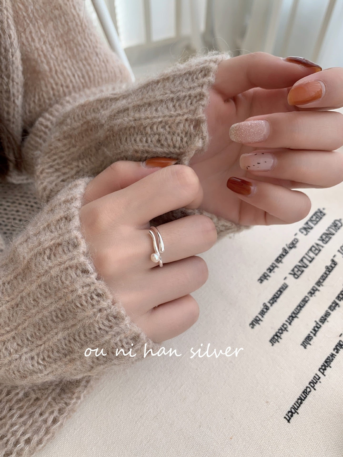 Oni Sterling Sier Female Style Design Rings