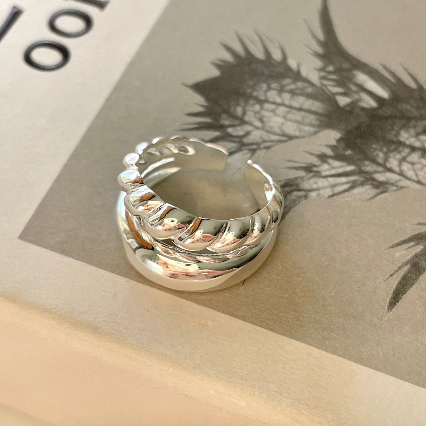 Style Minority Simple Personality Sterling Sier Female Rings