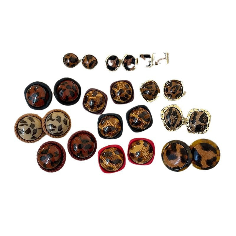 Women's Print Resin For Retro Affordable Luxury Fashionable Earrings