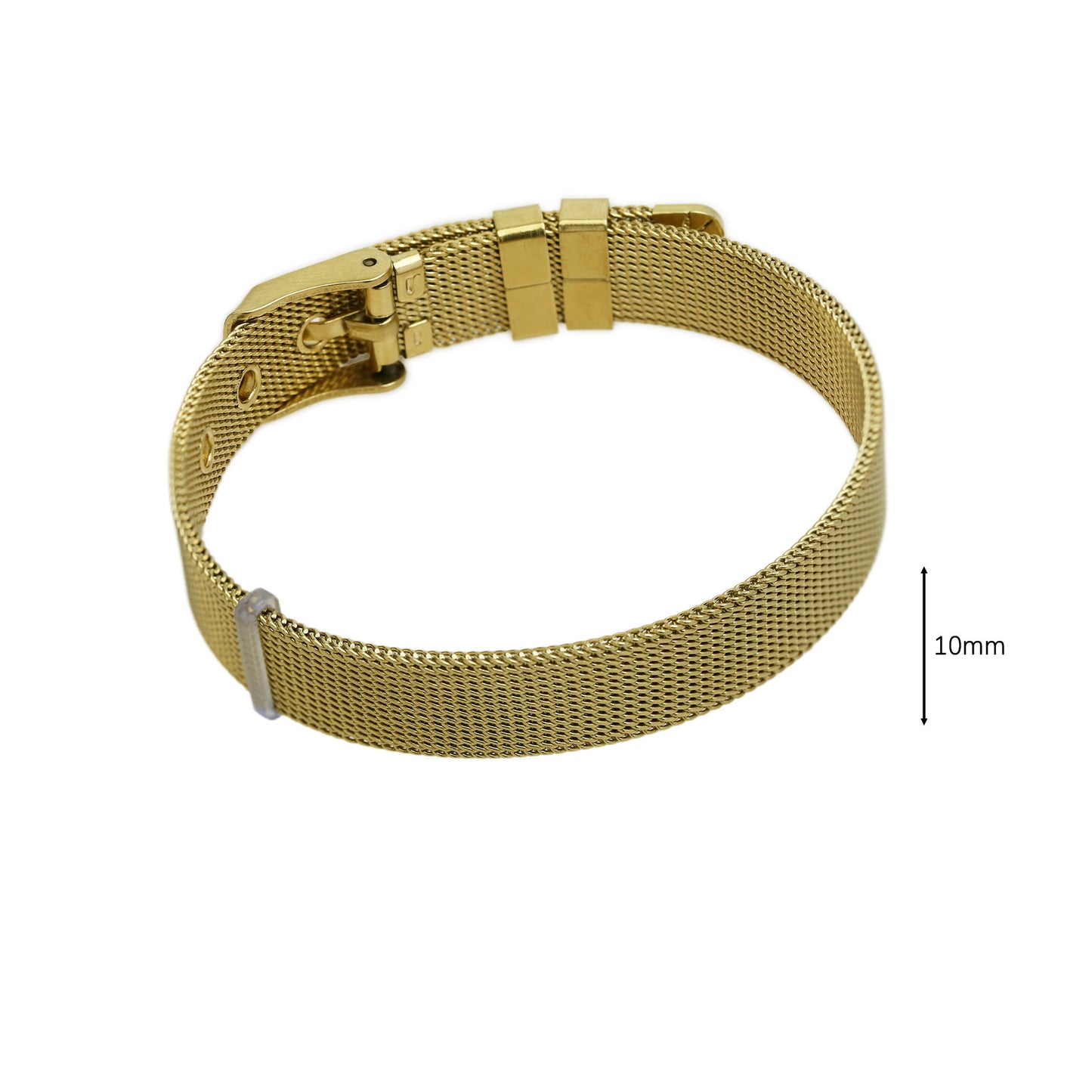 Golden Chubby Balloon Bubble Zircon Letter Bracelets